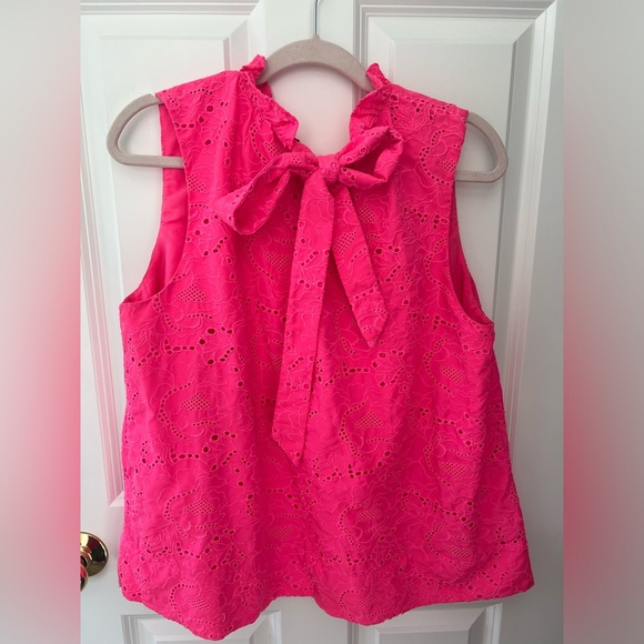 Lilly Pulitzer pink eyelet halter size XL - Picture 2 of 3